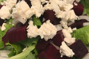 Beets and Feta with Greens
